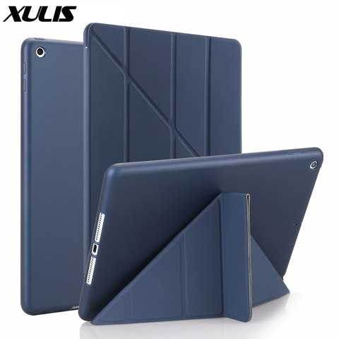 For ipad 9.7 2022 Case Leather Silicone Soft Back Cover Case For ipad 6th Generation Case Smart Cover For ipad 9.7 2017 Case ► Photo 1/6