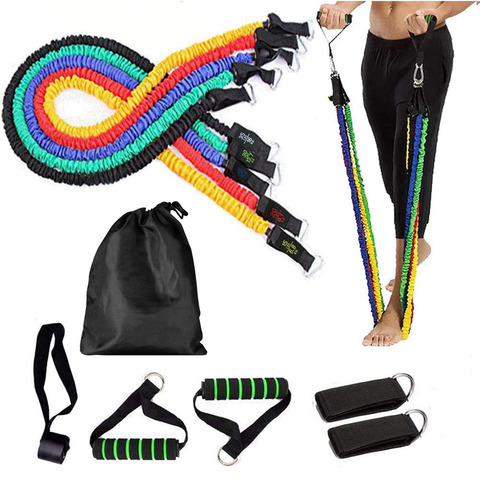 Fitness Elastic Pull Up Resistance Bands Workout Set Exercise Yoga Rubber Pulling Loop Door Rope Gym Strength Training Equipment ► Photo 1/6