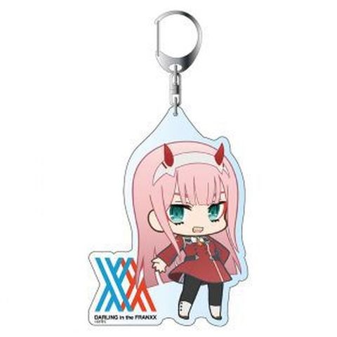 Zero Two Acrylic Keychain, Zero Two Keychain Figure