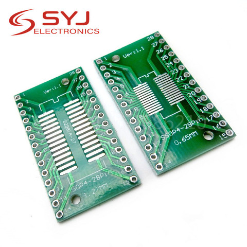 5pcs/lot TSSOP28 SSOP28 SOP28 to DIP28 Transfer Board DIP Pin Board Pitch Adapter In Stock ► Photo 1/1