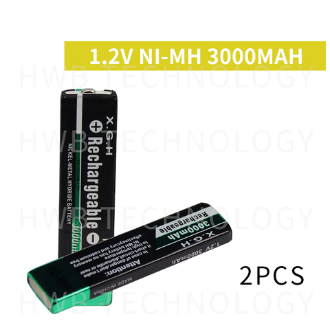 2 Pieces/lot High quality Original for SoFirn 3000mah Chewing gum battery Walkman Ni-MH 1.2 V nimh rechargeable Free Shipping ► Photo 1/4