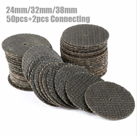 50pcs Dremel Accesories 24/32/38mm Abrasive Cutting Discs Cut Off Wheels Disc For Rotary Tools Electric Metal Wood Tool ► Photo 1/5