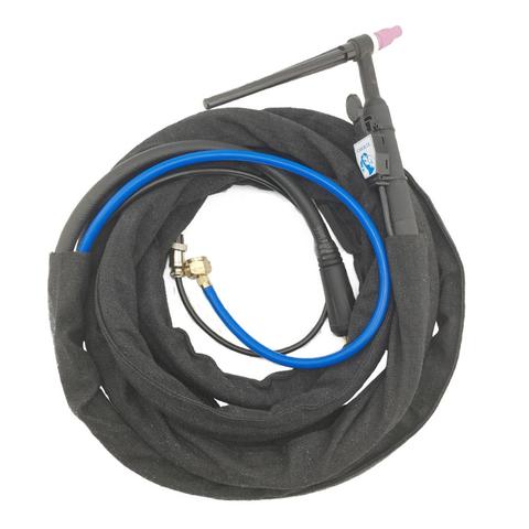 WP-9 TIG Welding Torch Power Gas Separated 16-25mm Dinse Plug Hose Nut M16*1.5mm 4m 12Feet Cloth Cover ► Photo 1/4