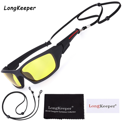 Long Keeper Night Vision Glasses Men Polarized Driving Sunglasses Women Yellow Lens Sports Fishing Eyewaar Shades Oculos UV400 ► Photo 1/6