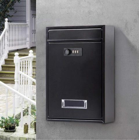 32X21X8.5CM Vintage Wall Mounted Mailbox With Combination Lock Metal Coded Lock Letterbox Post Newspaper Box F5062 ► Photo 1/6