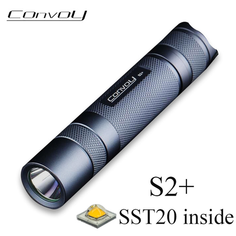 Convoy S2+ SST20 Flashlight Linterna LED 18650 Flash Torch Light Temperature protection Camping Hiking Work Light Bicycle Lamp ► Photo 1/6
