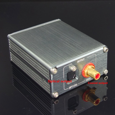 XMOS U8 USB decoder support coaxial fiber output 192K/24bit imported audio transformer TCOX temperature compensation ► Photo 1/6
