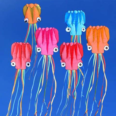 free shipping large octopus kite fly nylon fabric kite weifang kite factory big kite wheel walk in sky outdoor toys for kids ► Photo 1/6