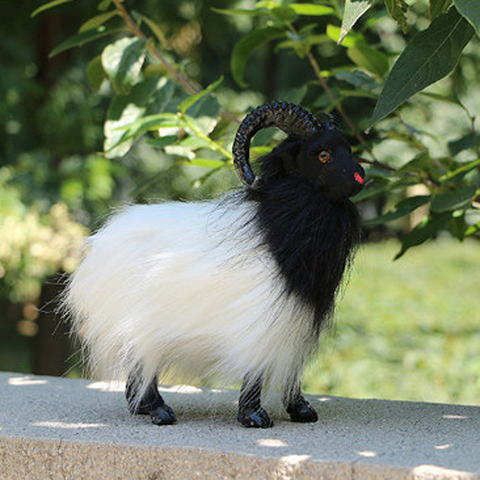 Goat Realistic Statue Figurine Ornament Sculpture Animal Garden Decor ► Photo 1/6