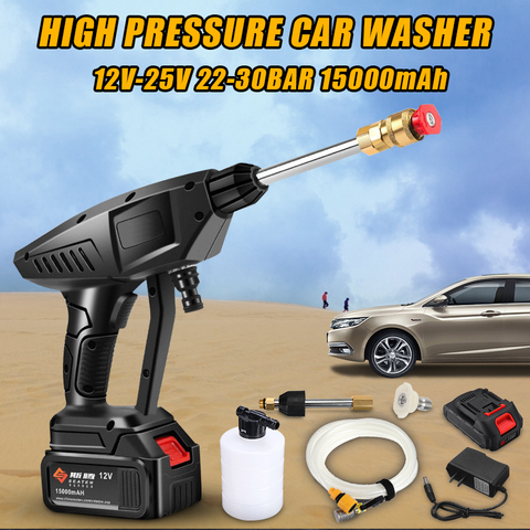 0-15000mAh 30BAR Wireless High Pressure Car Wash Water Gun  Portable High Pressure Washer Foam Generator for Makita Battery ► Photo 1/6