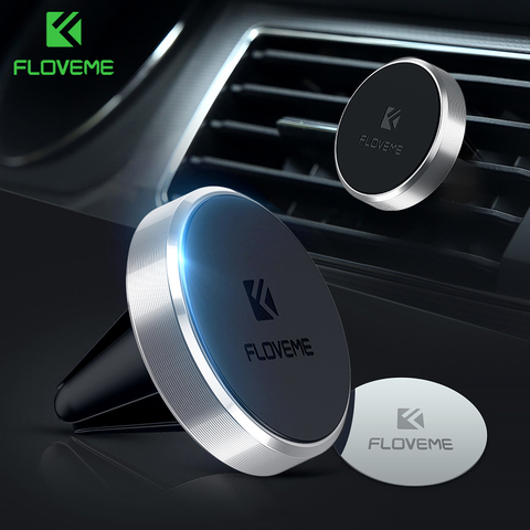 FLOVEME Magnetic Car Phone Holder For iPhone X 7 Samsung Universal Air Vent Mount Car Holder For Mobile Phone Stand Accessories ► Photo 1/6