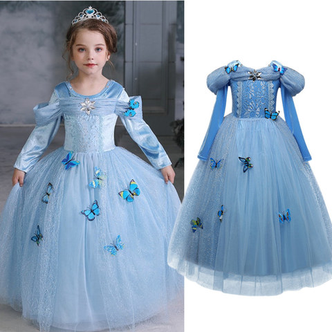 Elsa Dress Costumes For Kids Cosplay Dresses Princess Dress Children Party  Dresses Fantasia Vestidos 4-10Y Girls Robe - Price history & Review |  AliExpress Seller - Dreamy Baby Clothes Store 