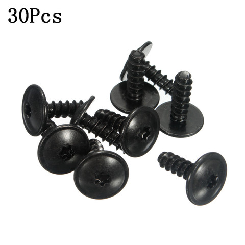 30pcs Car Mudguard Screws Buckle Engine Cover Wheel Inner Liner Mud Flaps Fender Guard Torx Screws Self Tapping Clip For VW/AUDI ► Photo 1/6