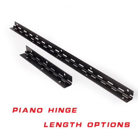 270 degree open long line L380mm L153mm 1mm thick  Iron black piano furniture hinge with free screws ► Photo 1/5