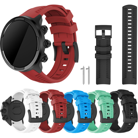 Silicone sport Watchband Strap for Suunto Spartan Sport/Sport wrist HR /for Suunto 9 9 Baro Watch Replacement Sport Bracelet ► Photo 1/6