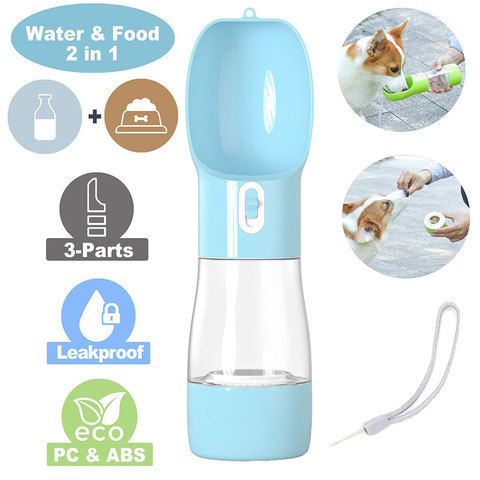 Portable Pet Dog Water Bottle For Small Large Dogs Travel Puppy Cat Drinking Bowl Outdoor pet Water Dispenser Feeder Pet Product ► Photo 1/6