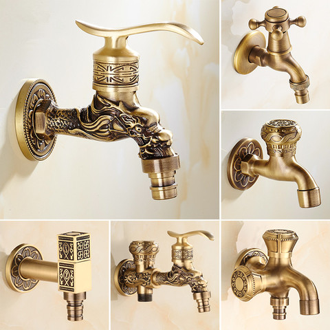 Decorative Outdoor Faucet Garden Bibcock Tap Bathroom Washing Machine Mop Faucet Free Shipping ► Photo 1/6
