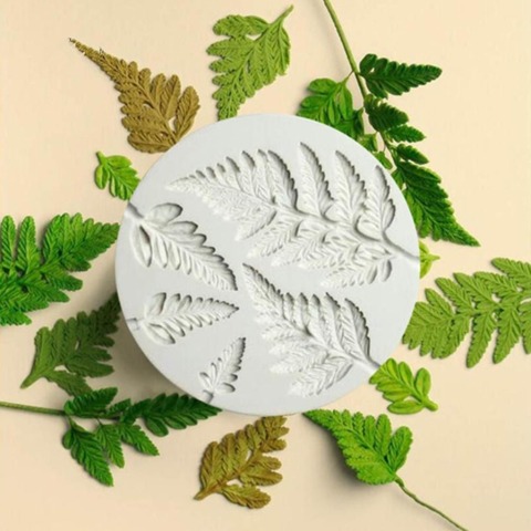 3D DIY Fern Leaf Silicone Cake Mold Kitchen Fondant Cupcake Chocolate Baking Tool Pastry Tools ► Photo 1/6