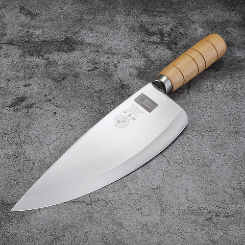 Deng knife Chinese kitchen knives Stainless steel vegetable cleaver butcher meat knife handmade wooden handle chef knife ► Photo 1/6