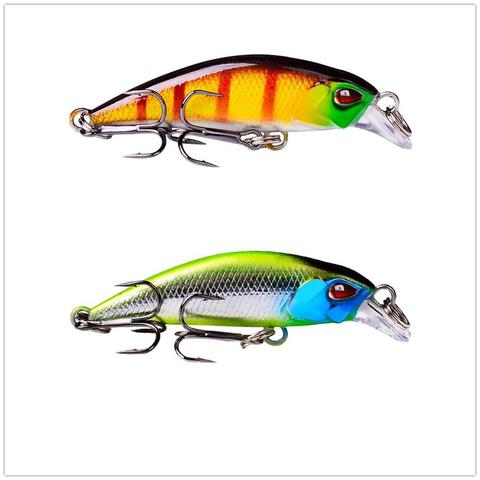 1PCS Swimbaits Bass Fish Fishing Lure Sinking Hard Bait54mm Artificial 3D Eeys Crankbait Minnow Lure For pike Fishing tackle ► Photo 1/6