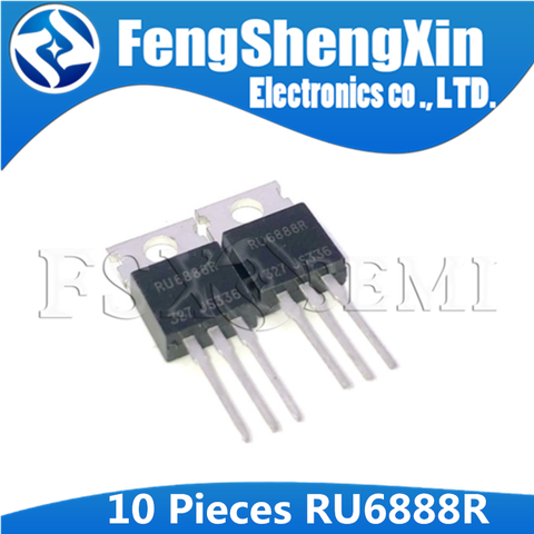 10pcs RU6888R TO220 RU6888 TO-220 RU6888R3 N-Channel Advanced Power MOSFET ► Photo 1/1