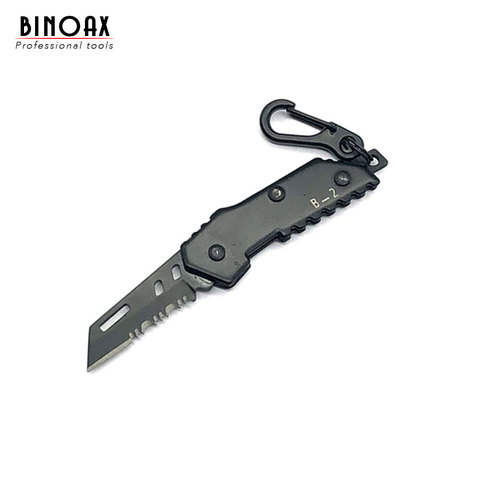 Mini Ring Knife Utility Stainless Steel Outdoor Survival Pocket Knife EDC  Tools