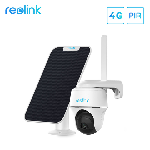 Reolink GO PT battery camera 4G LTE 1080p solar panel powered  Pan Tilt PIR motion detection 2-way audio for outdoor security ► Photo 1/6