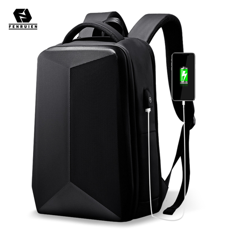 Fenruien Hard Shell Waterproof Backpacks Anti-thief USB Charging Backpack Men Business Travel Backpack Fit For 17.3 Inch Laptop ► Photo 1/6