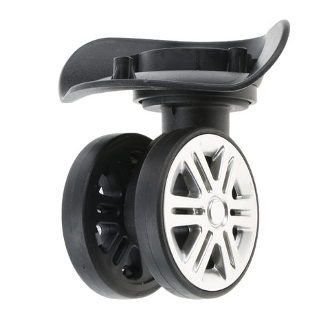 1 Pair A09 Swivel Dual Roller Wheels Suitcase Luggage Replacement Casters for Travelling Bag ► Photo 1/6