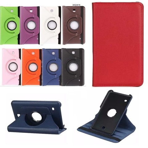 New Coque for Samsung Galaxy Tab 4 7.0 SM-T230 T231 T235 Case 360 Rotation Smart PU Case for Samsung T230 T231 Cover 360 Stand ► Photo 1/6