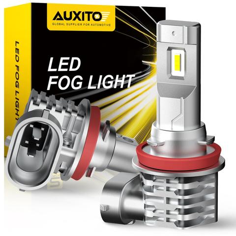 AUXITO 2X H11 LED Fog Light Bulbs H8 H9 H16 JP LED CSP 6000K White/3000k Golden Yellow DRL Car Daytime Running Light Auto Lamp ► Photo 1/6