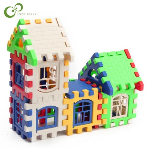 24pcs Building Blocks Kid House Building Blocks Construction Developmental Toy Set 3D Bricks Toy Construction Bricks GYH ► Photo 1/5
