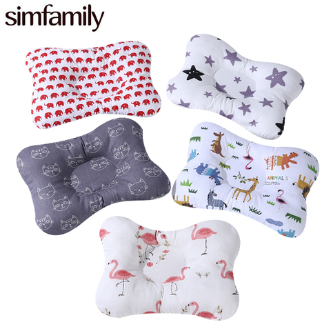 [simfamily]Newborn Baby 100% Cotton Babies Pillow Cartoon Sleeping Headrest Nursing Infant Shaping Pillow Sleep Position Pillow ► Photo 1/6