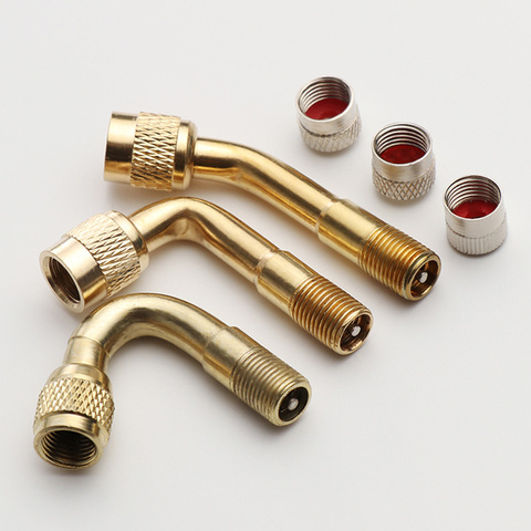 1Pc 45/90/135 Degree Air Tyre Valves For Truck Motorcycle Cycling Accessories Adapter Car Valve Extension Stem Brass High qualit ► Photo 1/6