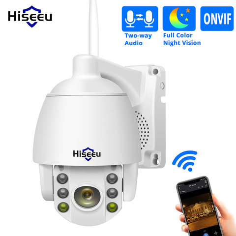 Hiseeu 1080P PTZ Wireless Security Camera 2MP 5X Digital Zoom WIFI Outdoor Two Way Audio for Wireless NVR System Kit Remote View ► Photo 1/6