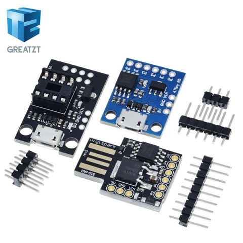 GREATZT  Blue Black TINY85 Digispark Kickstarter Micro Development Board ATTINY85 module for Arduino IIC I2C USB ► Photo 1/6