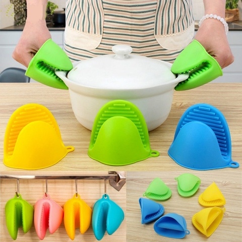 1Pc Kitchen Silicone Heat Resistant Gloves Clips Insulation Non Stick Anti-slip  Pot Bowel Holder Clip Cooking Baking Oven Mitts - Price history & Review, AliExpress Seller - LANSOON House Store