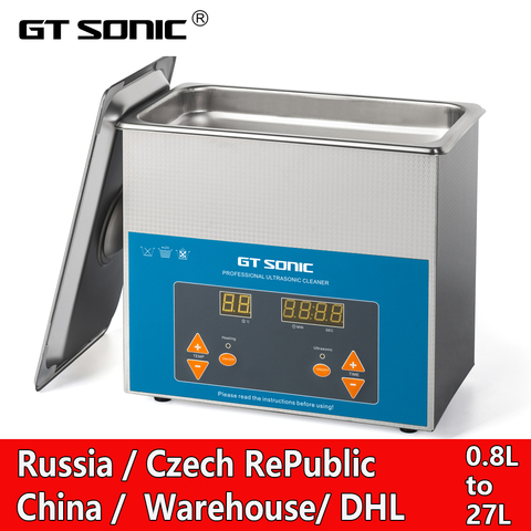 GTSONIC Ultrasonic Cleaner Ultrasonic Bath Ultrasound Bath 2L 3L 6L 9L 13L 20L 27L Digital EU RU Local Warehouse Big Sale Price ► Photo 1/6