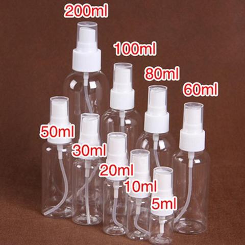 5PCS Portable Travel Transparent Plastic Empty Cosmetic Sample Spray Bottle Atomizer Can be used to dispense store most liquids ► Photo 1/6