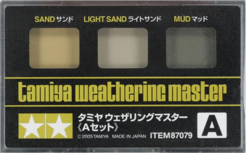 TAMIYA 87079 Weathering Master A SET,3-Colors(Sand, Light Sand, Mud Colors) ► Photo 1/2