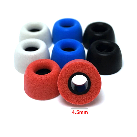 ANJIRUI memory foam ear tips ear pads 4.5mm height 7mm applies for TWS E10 ZS10PRO C12ZSX earplugs noise isolation cotton LMS ► Photo 1/6