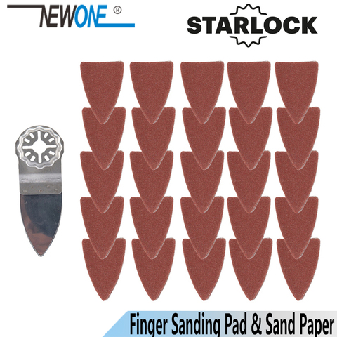 NEWONE Starlock Finger Polish Saw Blades and Sandpaper Sets fit Power Oscillating Tools for Polish Wood Metal Ceramic more ► Photo 1/4