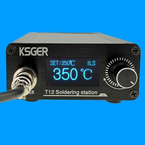 KSGER T12 Soldering Iron Station STM32 V3.1S OLED DIY Plastic FX9501 Handle Electric Tools Quick Heating T12 Iron Tips 8s Tins ► Photo 1/6