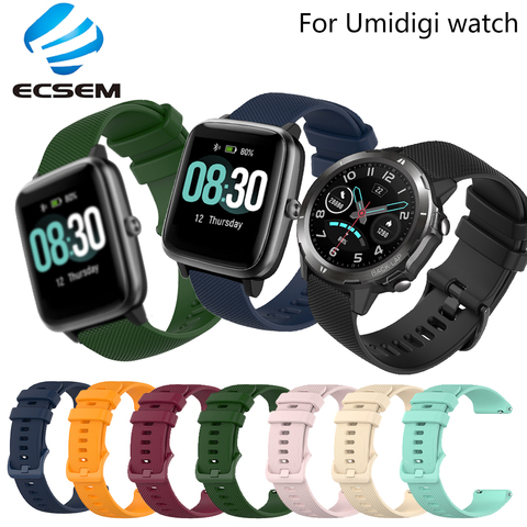 Wrist strap for Umidigi Ufit watch accessories replacement band for Umidigi Uwatch3 uwatch gt Silicone wristband loop bracelet ► Photo 1/6