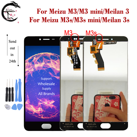 LCD For Meizu M3s M3 LCD Display Touch Screen Digitizer Assembly M3s mini Display Meilan 3 3s LCD Display meilan3s Replacement ► Photo 1/6