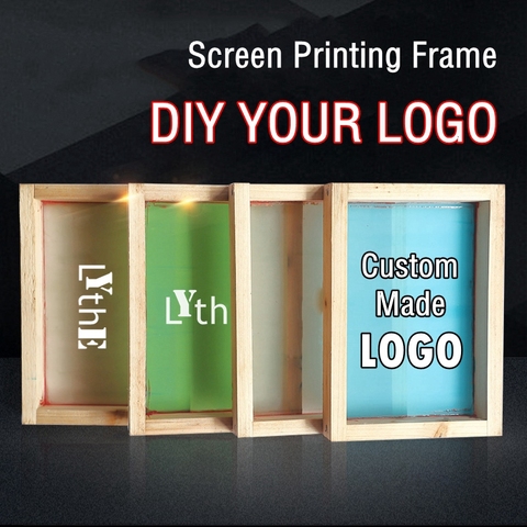 Custom Made Screen Printing Frame Silk Screen Printing Wood Frame With DIY Logo ► Photo 1/6