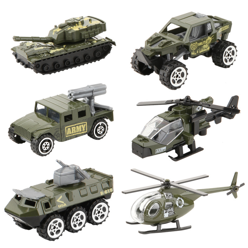 1:43 Pull Back Military Armor Vehicle Toy for Kids M1A2 Main Battle Tank 