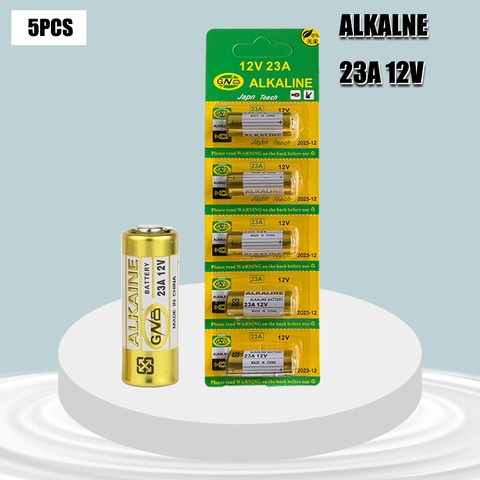 5PCS Alkaline Dry Battery 12V 23A 21/23 A23 E23A MN21 MS21 V23GA L1028 Small Batteries for Toys, Doorbell, Remote Control etc ► Photo 1/6