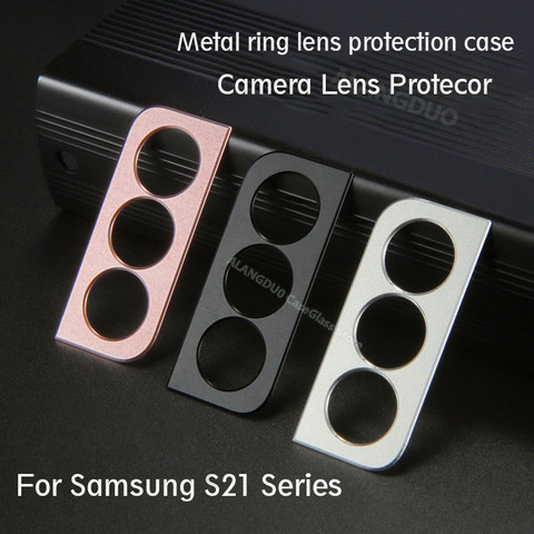 For Samsung Galaxy S21 Plus Ultra Luxury Camera Guard Metal Lens Protector Case Cover Bumper Ring For S21 ultra ► Photo 1/6