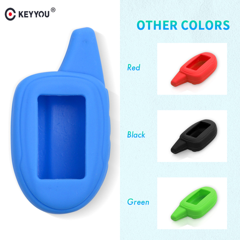 KEYYOU M7/M8/M9 Silicone Case for Scher-khan Magicar 7/8/9/10/11/12 101 LCD Two Way Car Alarm System LCD Key Cover ► Photo 1/6